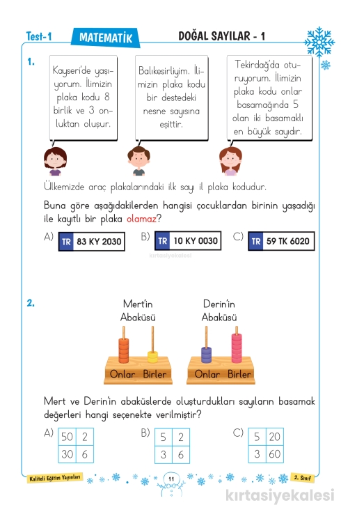 Key Kaliteli Eğitim Yayınları 2. Sınıf Keyifli Yarıyıl Tatil Seti