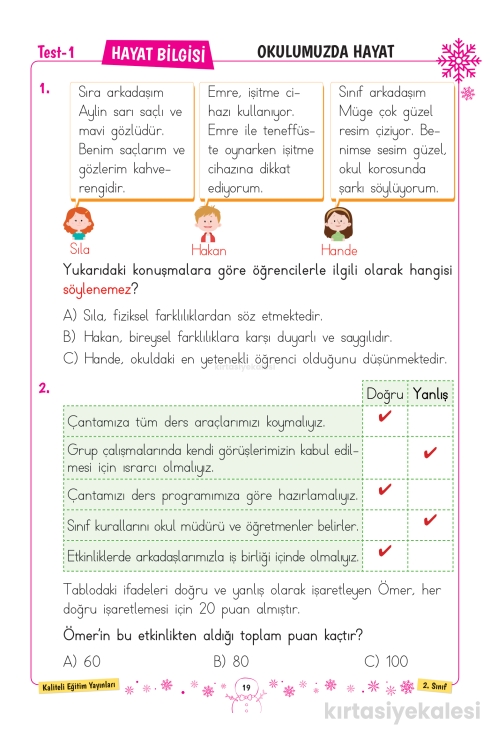 Key Kaliteli Eğitim Yayınları 2. Sınıf Keyifli Yarıyıl Tatil Seti