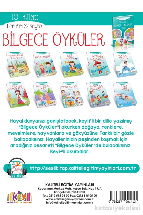 Key Kaliteli Eğitim Yayınları 2. ve 3. Sınıf Bilgece Öyküler Hikaye Seti 10 Kitap