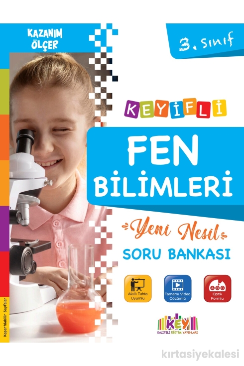 Key Kaliteli Eğitim Yayınları 3. Sınıf Keyi̇fli̇ Fen Bi̇li̇mleri̇ Yeni̇ Nesi̇l Soru Bankası