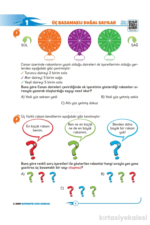 Key Kaliteli Eğitim Yayınları 3. Sınıf The Best Matematik Yüzde Yüz Yeni Nesil Soru Bankası