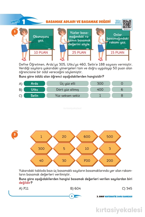 Key Kaliteli Eğitim Yayınları 3. Sınıf The Best Matematik Yüzde Yüz Yeni Nesil Soru Bankası