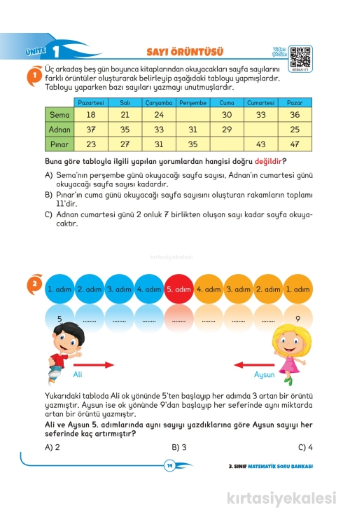 Key Kaliteli Eğitim Yayınları 3. Sınıf The Best Matematik Yüzde Yüz Yeni Nesil Soru Bankası