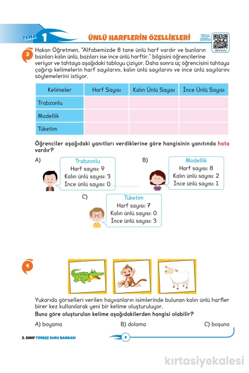 Key Kaliteli Eğitim Yayınları 3. Sınıf The Best Türkçe Yüzde Yüz Yeni Nesil Soru Bankası