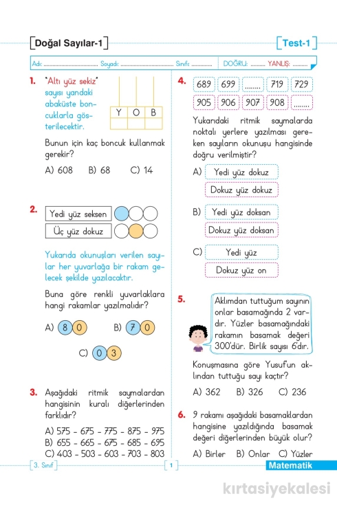 Key Kaliteli Eğitim Yayınları 3. Sınıf Tüm Dersler Test Yapraklarım