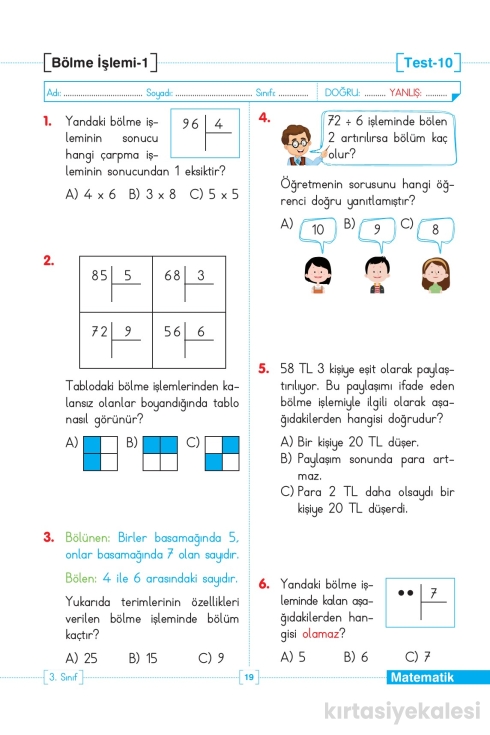 Key Kaliteli Eğitim Yayınları 3. Sınıf Tüm Dersler Test Yapraklarım