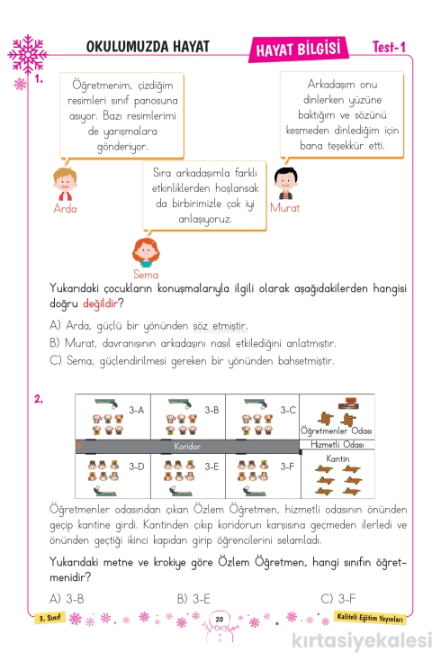 Key Kaliteli Eğitim Yayınları 3. Sınıf Keyifli Yarıyıl Tatil Seti