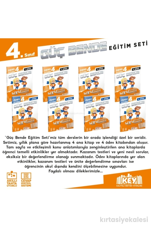 Key Kaliteli Eğitim Yayınları 4. Sınıf Güç Bende Eğitim Seti