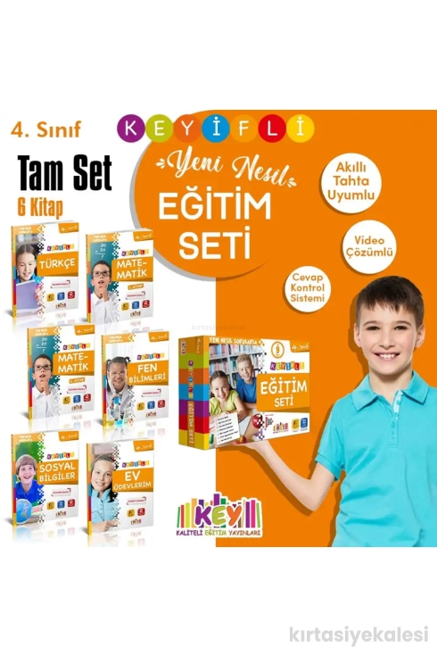 Key Kaliteli Eğitim Yayınları 4. Sınıf Keyifli Eğitim Seti 6 Kitap (Tam Set)