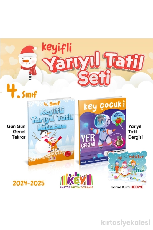 Key Kaliteli Eğitim Yayınları 4. Sınıf Keyifli Yarıyıl Tatil Seti