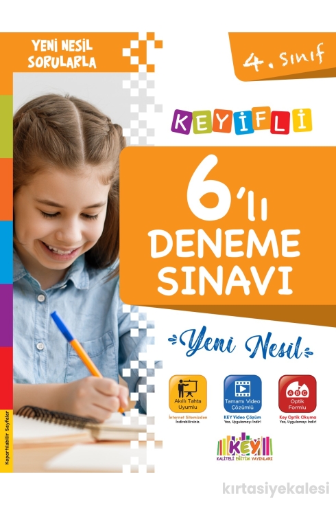 Key Kaliteli Eğitim Yayınları 4. Sınıf Keyi̇fli̇ Yeni̇ Nesi̇l 6'lı Deneme Sınavı