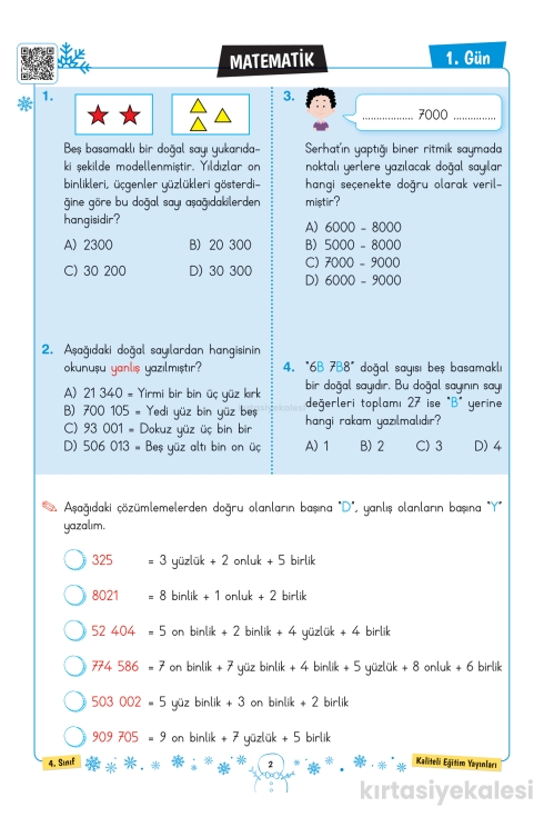 Key Kaliteli Eğitim Yayınları 4. Sınıf Keyifli Yarıyıl Tatil Seti