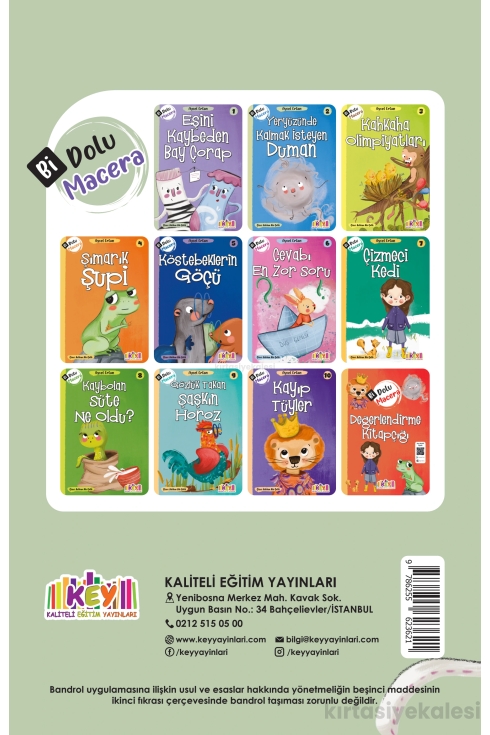 Key Kaliteli Eğitim Yayınları Bi Dolu Macera 10 Kitap