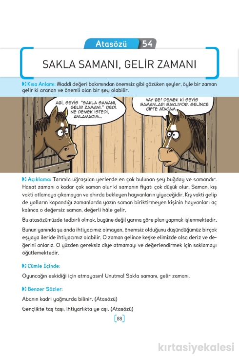Key Kaliteli Eğitim Yayınları Karikatürlerle Atasözleri