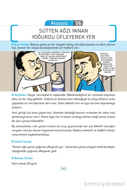 Key Kaliteli Eğitim Yayınları Karikatürlerle Atasözleri