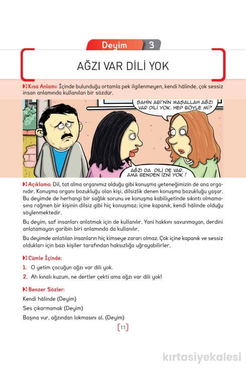 Key Kaliteli Eğitim Yayınları Karikatürlerle Deyimler