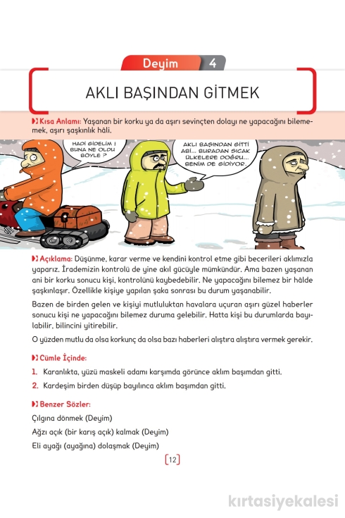 Key Kaliteli Eğitim Yayınları Karikatürlerle Deyimler