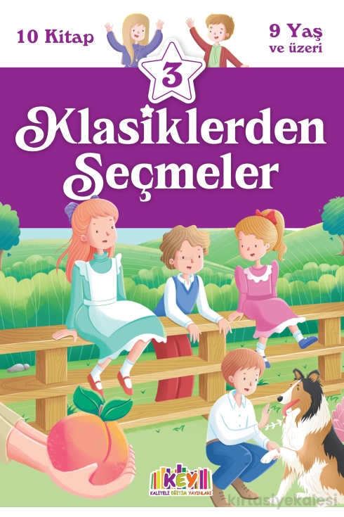Key Kaliteli Eğitim Yayınları Klasiklerden Seçmeler 3 Hikaye Seti 10 Kitap