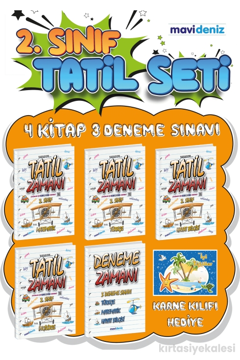 Mavi Deniz 2. Sınıf Yaz Tatil Kitabı Seti