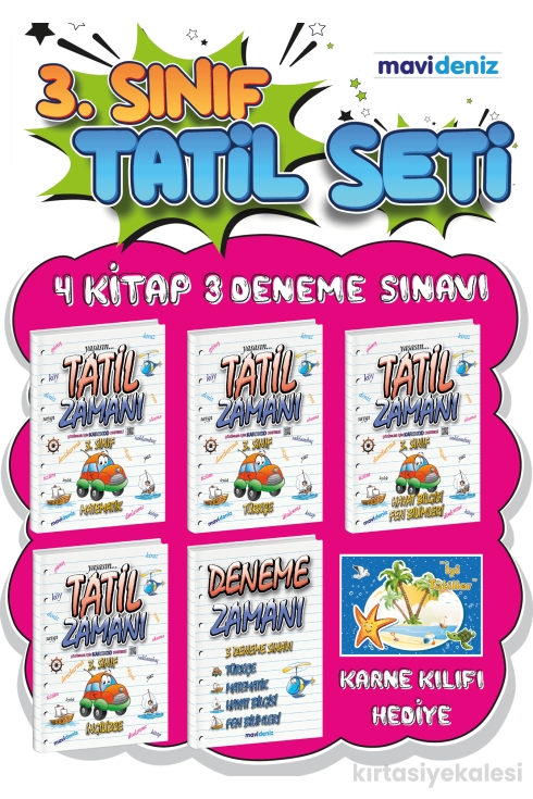 Mavi Deniz 3. Sınıf Yaz Tatil Kitabı Seti