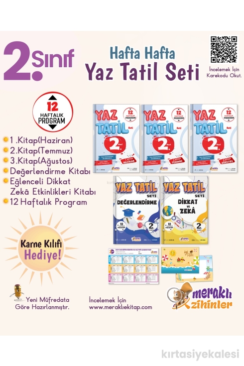 Meraklı Zihinler 2. Sınıf Hafta Hafta Yaz Tatil Seti