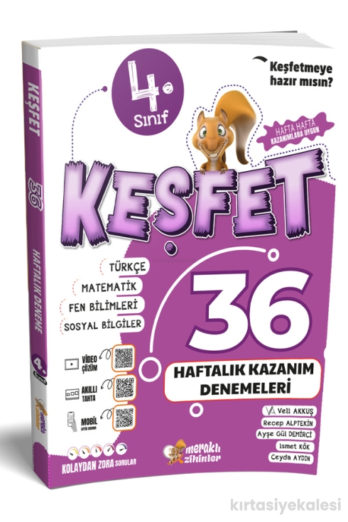 Meraklı Zihinler 4. Sınıf 36 Haftalık Kazanım Denemeleri
