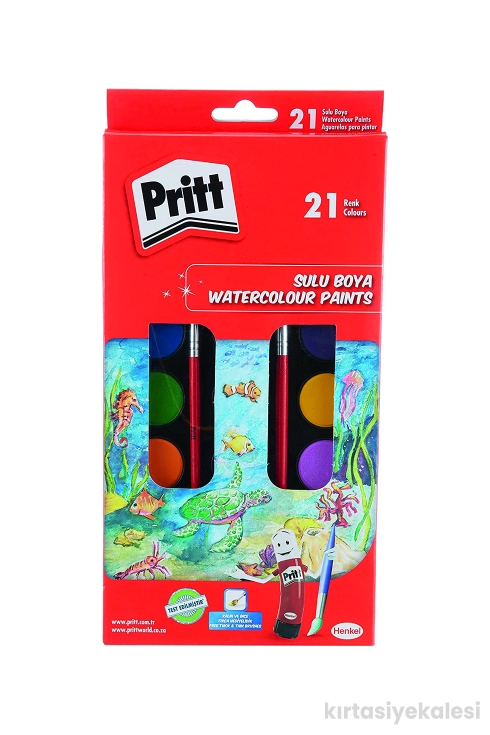 Pritt Sulu Boya 21 Renk Büyük Tablet