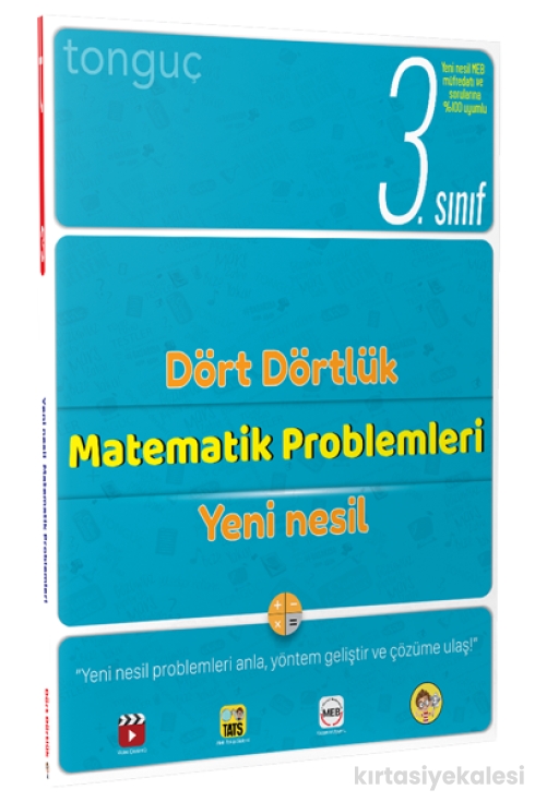 Tonguç Yayınları 3. Sınıf Dört Dörtlük Matematik Problemleri