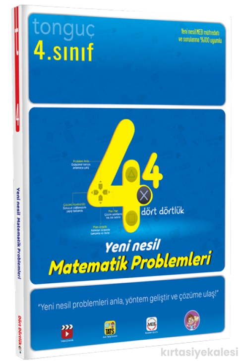Tonguç Yayınları 4. Sınıf Dört Dörtlük Matematik Problemleri