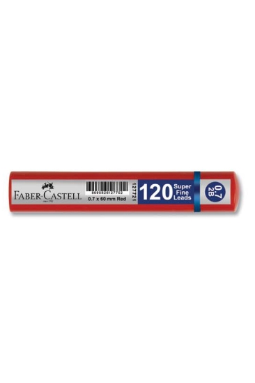 Faber-Castell Grip Min 0.7 mm Kırmızı Tüp 120'li Kalem Ucu