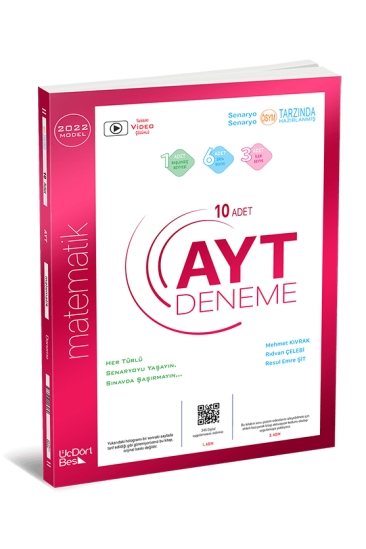 ÜçDörtBeş Yayınları AYT Matematik 10 Adet Deneme