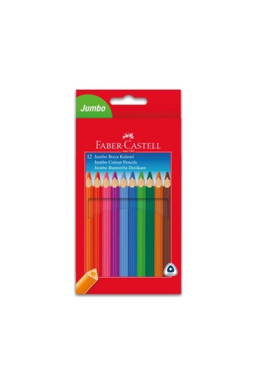 Faber-Castell Jumbo Triangular Üçgen 12'li Kuru Boya Kalemi 31116615