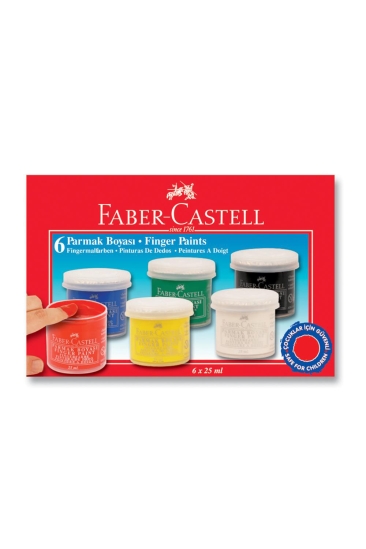 Faber-Castell Parmak Boyası 25 ml 6 Renk