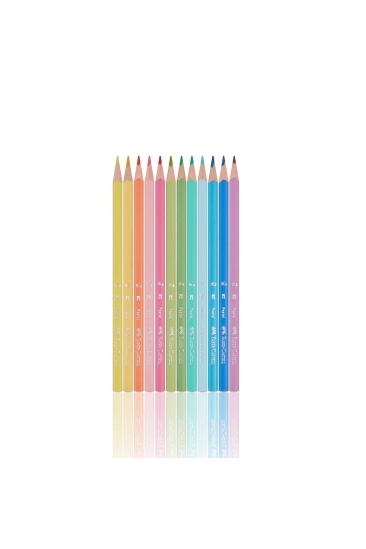 Faber-Castell Üçgen Kuru Boya Pastel Renkler 12′li