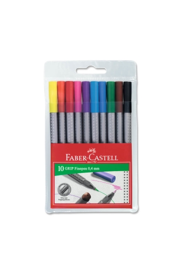 Faber-Castell Grip Finepen Keçeli Kalem 0.4 mm 10 Renk 151610