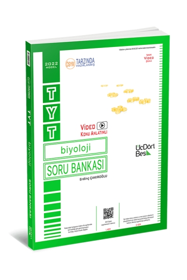 ÜçDörtBeş Yayınları TYT Biyoloji Soru Bankası