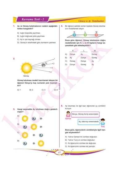 Karekök Yayınları 6. Sınıf Fen Bilimleri Soru Bankası