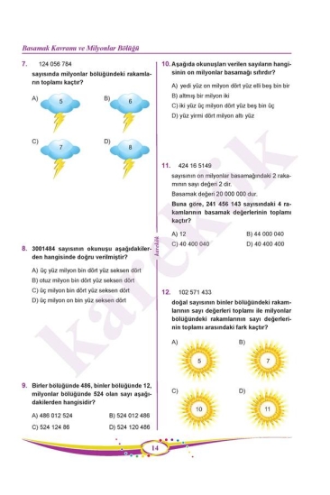 Karekök Yayınları 5. Sınıf Matematik Soru Bankası