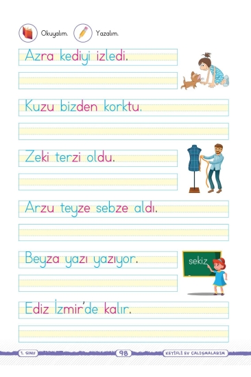 Kaliteli Eğitim Yayınları Key Yayınları 1. Sınıf Keyifli Okuma Yazma Seti
