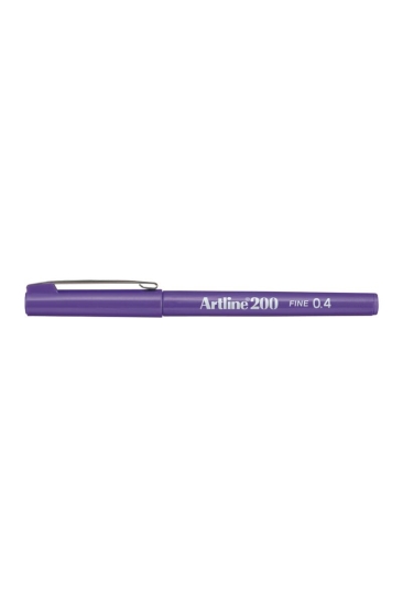 Artline 200 Fine 0.4 mm Mor Yazı ve Çizim Kalemi