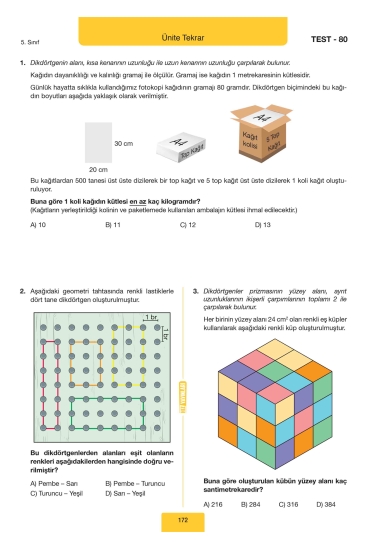 Hız Yayınları 5. Sınıf Matematik Soru Bankası