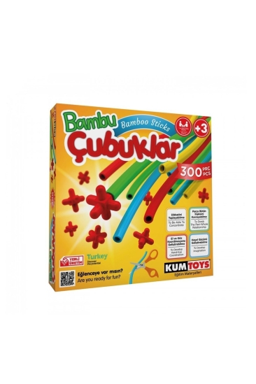 Kumtoys Bambu Çubukları 300 Parça Km5462