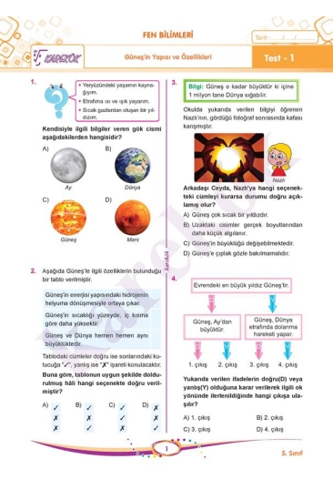 Karekök Yayınları 5. Sınıf Tüm Dersler Soru Bankası