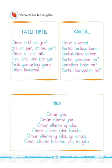 Kaliteli Eğitim Yayınları Key Yayınları 1. Sınıf Keyifli Okuma Yazma Seti