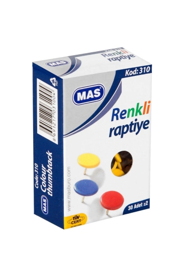 Mas Renkli Raptiye (PVC Kaplı)