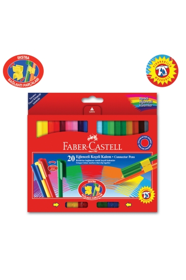 Faber-Castell Eğlenceli Keçeli Kalem 20 Renk