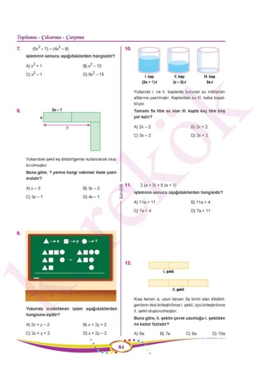 Karekök Yayınları 7. Sınıf Matematik Soru Bankası