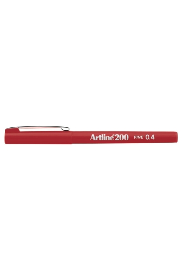 Artline 200 Fine 0.4 mm Kırmızı Yazı ve Çizim Kalemi