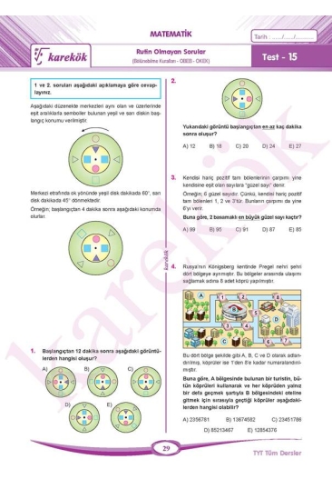 Karekök Yayınları TYT Tüm Dersler Soru Bankası (Sayısal)