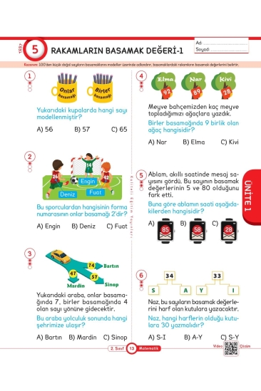 Key Kaliteli Eğitim Yayınları 2. Sınıf Keyi̇fli̇ Matematik Yeni̇ Nesi̇l Soru Bankası